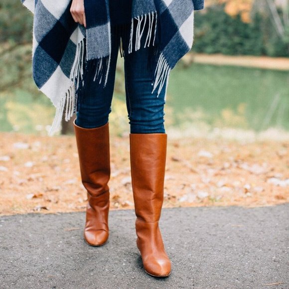 J. Crew Shoes - J. Crew Dark Brown Knee High Boots (size 9)